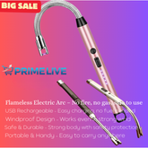 USB Rechargeable Electric Lighter – Windproof & Flameless | Windproof Arc Lighter | Random Color الیکٹرک لائٹر – ہوا میں بھی جل جاتا ہے، بغیر آگ کے محفوظ لائٹر