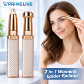 2-in-1 Women’s Electric Hair Remover – Painless Epilator & Shaver, USB Rechargeable for Face, Body, Bikini & Eyebrows - (Random Color)