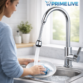 Turbo Flex 360° Flexible Faucet Sprayer | High-Pressure Rotating Nozzle for Easy Dishwashing & Sink Cleaning
