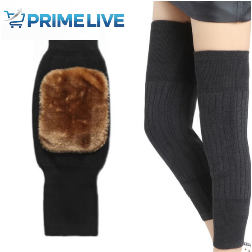 Thermal Knee Warmers for Winter | Warm Knee Protector – Soft & Comfortable |  1 Pair (Random Color) سردیوں کے لیے گھٹنے گرم رکھنے والا – نرم اور آرام دہ