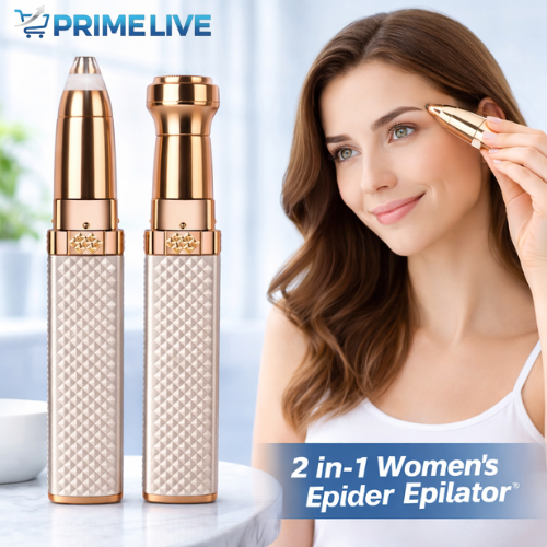 2-in-1 Women’s Electric Hair Remover – Painless Epilator & Shaver, USB Rechargeable for Face, Body, Bikini & Eyebrows - (Random Color)